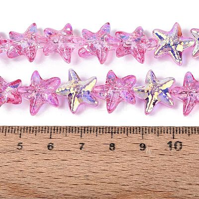 Electroplate Transparent Glass Beads Strands LS-EGLA-Q136-01A-13-1