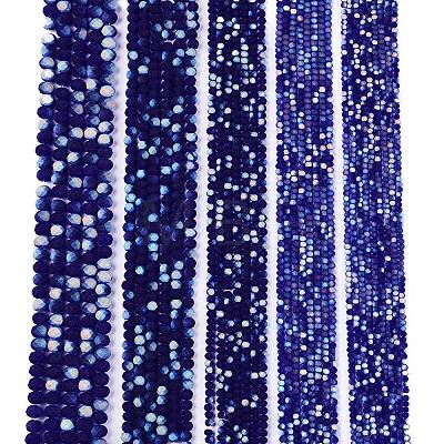 Transparent Glass Beads Strands EGLA-A044-T8mm-MB06-1