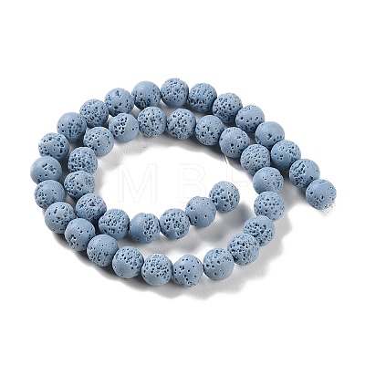 Synthetic Lava Rock Dyed Beads Strands G-H311-08C-06-1