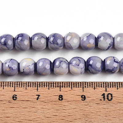 Baking Paint Glass Beads X1-DGLA-N003-8mm-C08-1