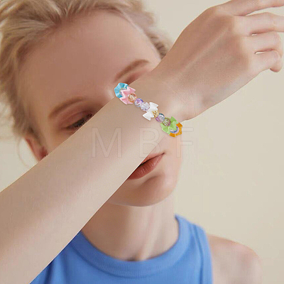 110Pcs 11 Colors Baking Paint Opaque Acrylic Beads MACR-HS0001-05-1
