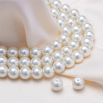 Eco-Friendly Dyed Glass Pearl Round Beads HY-BC0001-8mm-RB011-1