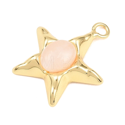 Natural Rose Quartz Pendants GG-G001-01G-04-1