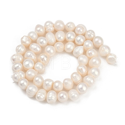 Natural Cultured Freshwater Pearl Beads Strands PEAR-I007-07X-08D-1