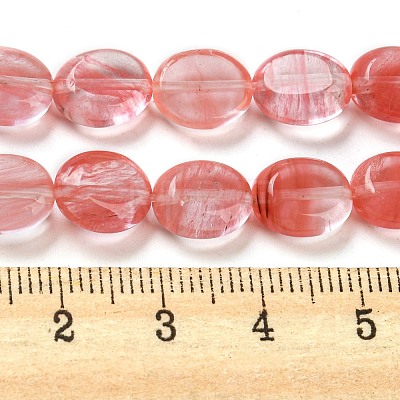Cherry Quartz Glass Beads Strands G-M420-D07-01-1