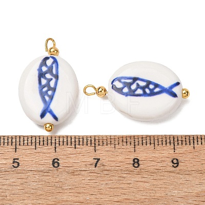 Handmade Porcelain Pendants PR-CBA8966-12G-1