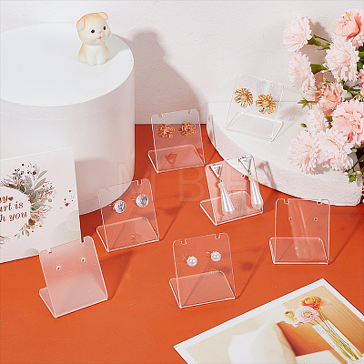 12Pcs Organic Glass Earring Display Stands EDIS-CP0001-05-1