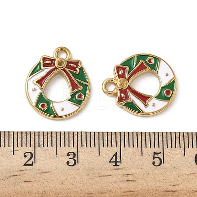 304 Stainless Steel Enamel Pendants STAS-L300-012G-39-1