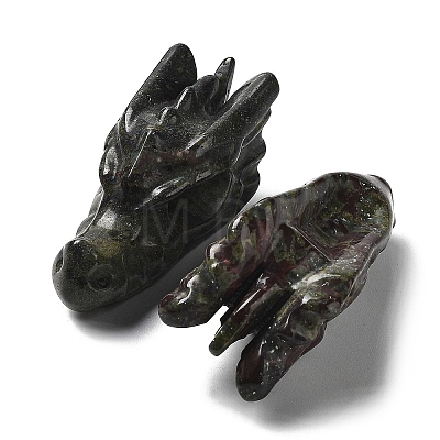 Natural Dragon Blood Healing Dragon Head Figurines DJEW-L010-05H-1