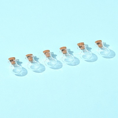 8Pcs Mini High Borosilicate Glass Bottle Bead Containers BOTT-FS0001-01-1