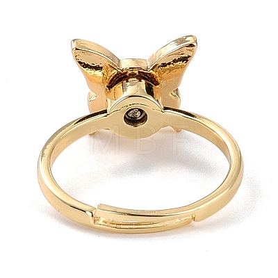 Butterfly Fidget Ring for Anxiety Stress Relief RJEW-P024-01A-1