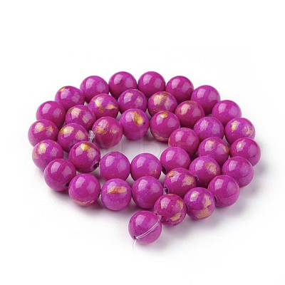 Natural Jade Beads Strands G-F670-A08-4mm-1