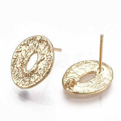 Brass Stud Earring Findings KK-S348-357-1