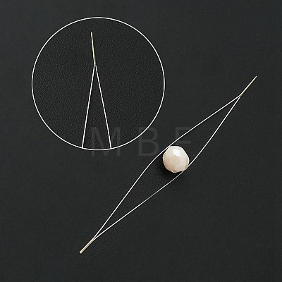 Stainless Steel Collapsible Big Eye Beading Needles YW-ES001Y-58MM-1