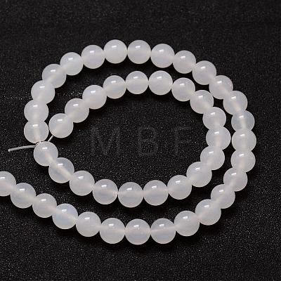 Natural Agate Bead Strands G-G880-03-6mm-1