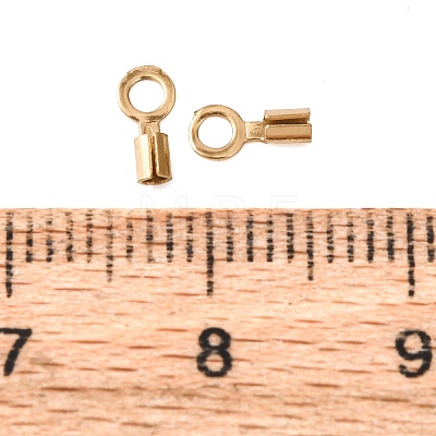 Ion Plating(IP) 304 Stainless Steel Fold Over Crimp Cord Ends STAS-P434-05A-G-1