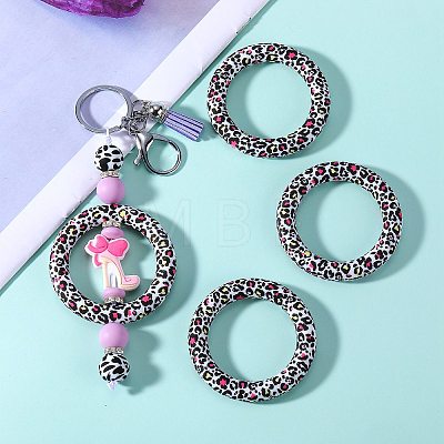 5Pcs Ring Food Grade Eco-Friendly Silicone Beads JX893Q-1