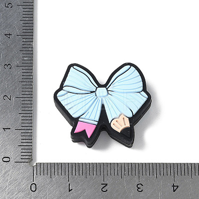 Bowknot Silicone Beads SIL-V001-05B-1