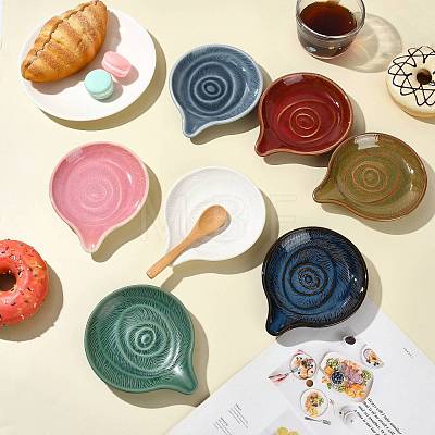 Round Ceramic Utensil Rest PR-FZCA307-04-1