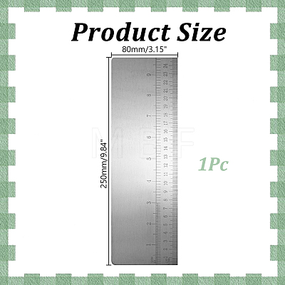 Rectangle Stainless Steel Cream Scraper TOOL-WH0165-72A-1