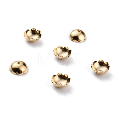 Brass Bead Caps KK-O131-20G-1
