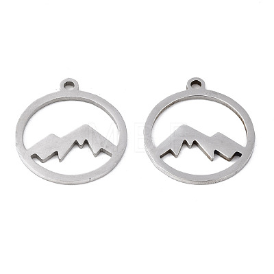 Non-Tarnish 201 Stainless Steel Pendants STAS-Q240-033P-1