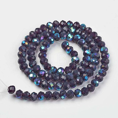 Electroplate Glass Beads Strands EGLA-A034-J8mm-L01-1