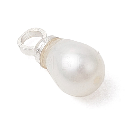 Natural Cultured Freshwater Pearl Rice Charms PALLOY-JF04924-1