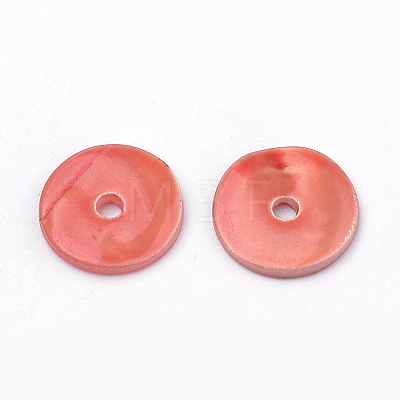 Spray Painted Natural Freshwater Shell Beads SHEL-Q012-003A-1