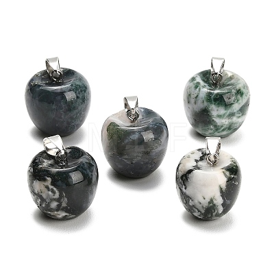 Natural Tree Agate Pendants GG-K002-15F-1