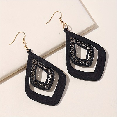 Iron Wood Dangle Earrings for Women WG05794-05-1