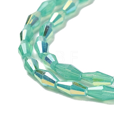 Baking Painted Glass Beads Strands DGLA-D001-01H-1