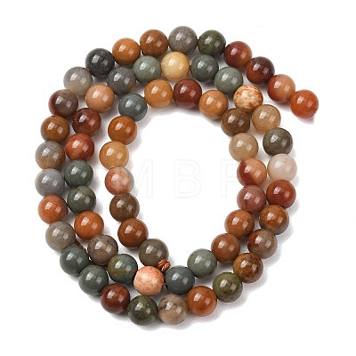 Natural Gobi Agate Mongolia Colorful Jade Beads Strands GG-CBA3173-A01-6mm-1