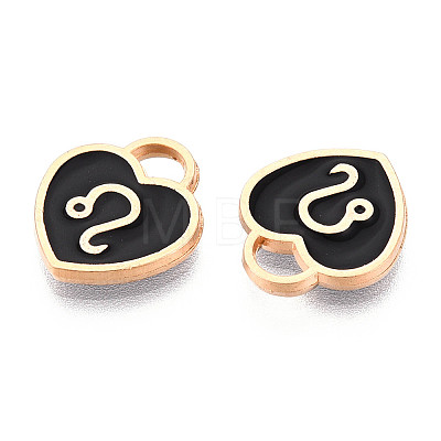 Light Gold Plated Alloy Enamel Pendants ENAM-R136-30-22-1