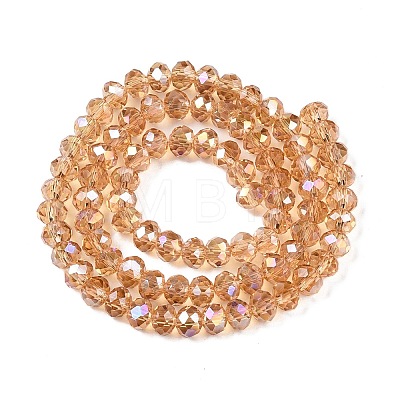 Electroplate Glass Beads Strands EGLA-A044-T6mm-B23-1