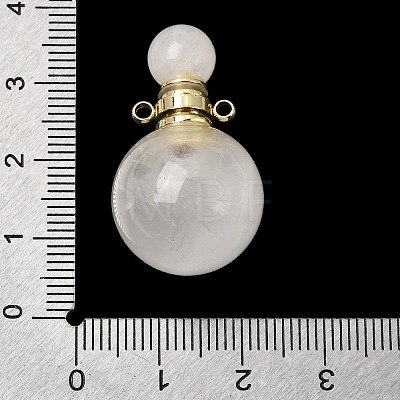 Natural Quartz Crystal Perfume Bottle Pendants GG-CBA7610-02G-06-1