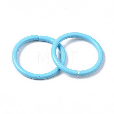 Spray Painted Iron Linking Rings X-IFIN-T017-03-1
