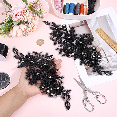 1 Pair Polyester Decorations DIY-HY0003-54B-1