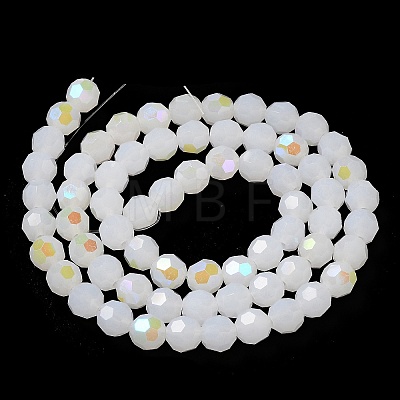 Imitation Jade Glass Beads Strands EGLA-A035-J8mm-L05-1