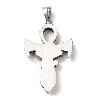 Ion Plating(IP) 304 Stainless Steel Big Pendants STAS-D067-04AS-1