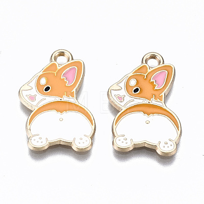 Alloy Enamel Pendants X-ENAM-S127-013-RS-1