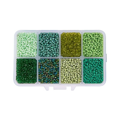 Mixed 12/0 Round Glass Seed Beads SEED-PH0006-2mm-01-1
