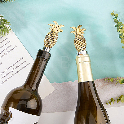 2Pcs 2 Style Zinc Alloy Wine Stoppers FIND-GF0011-17A-1