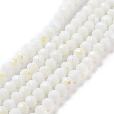 Electroplate Opaque Solid Color Glass Beads Strands LS-EGLA-A034-P3mm-L17-1