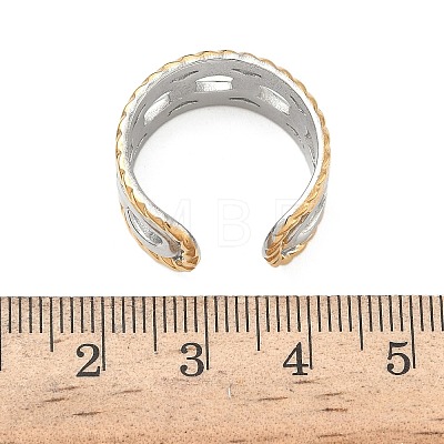 304 Stainless Steel Cuff Open Rings RJEW-Z121-02GP-02-1