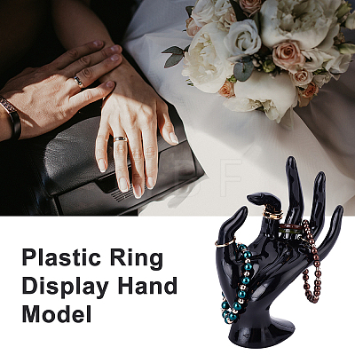 Plastic Ring Display Hand Model RDIS-WH0004-03A-1