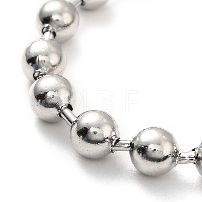 304 Stainless Steel Ball Chain Necklace & Bracelet Set STAS-D181-02P-02A-1