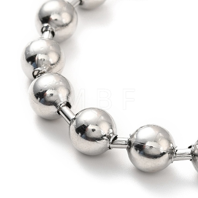 Tarnish Resistant 304 Stainless Steel Ball Chain Necklace & Bracelet Set STAS-D181-02P-02A-1