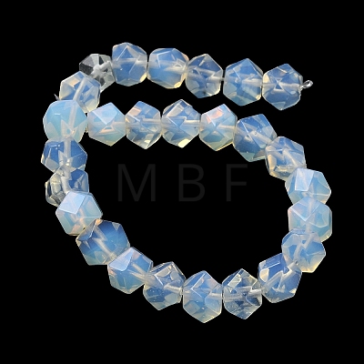 Opalite Star Cut Round Beads Strands G-M418-C19-01-1