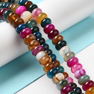 Natural Agate Beads Strands G-H295-C03-12-1